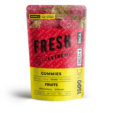 THCA, D8 Gummies - 150mg - Fruits - Fresh - Thumbnail 1