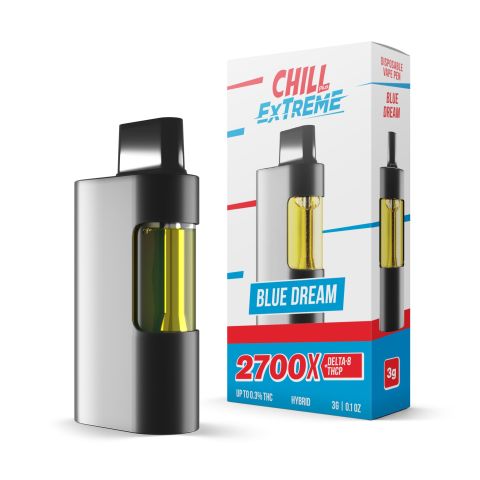 D8, THCP Vape Pen - 2700mg - Blue Dream - Hybrid - 3ml - Chill Extreme - Thumbnail 1