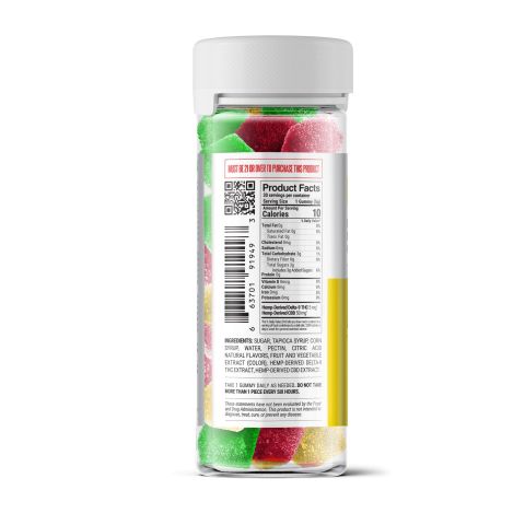 Nano D9, CBD Micro-Dose Gummies - 55mg - Smoothie Fruit - D9 THC - Thumbnail 6