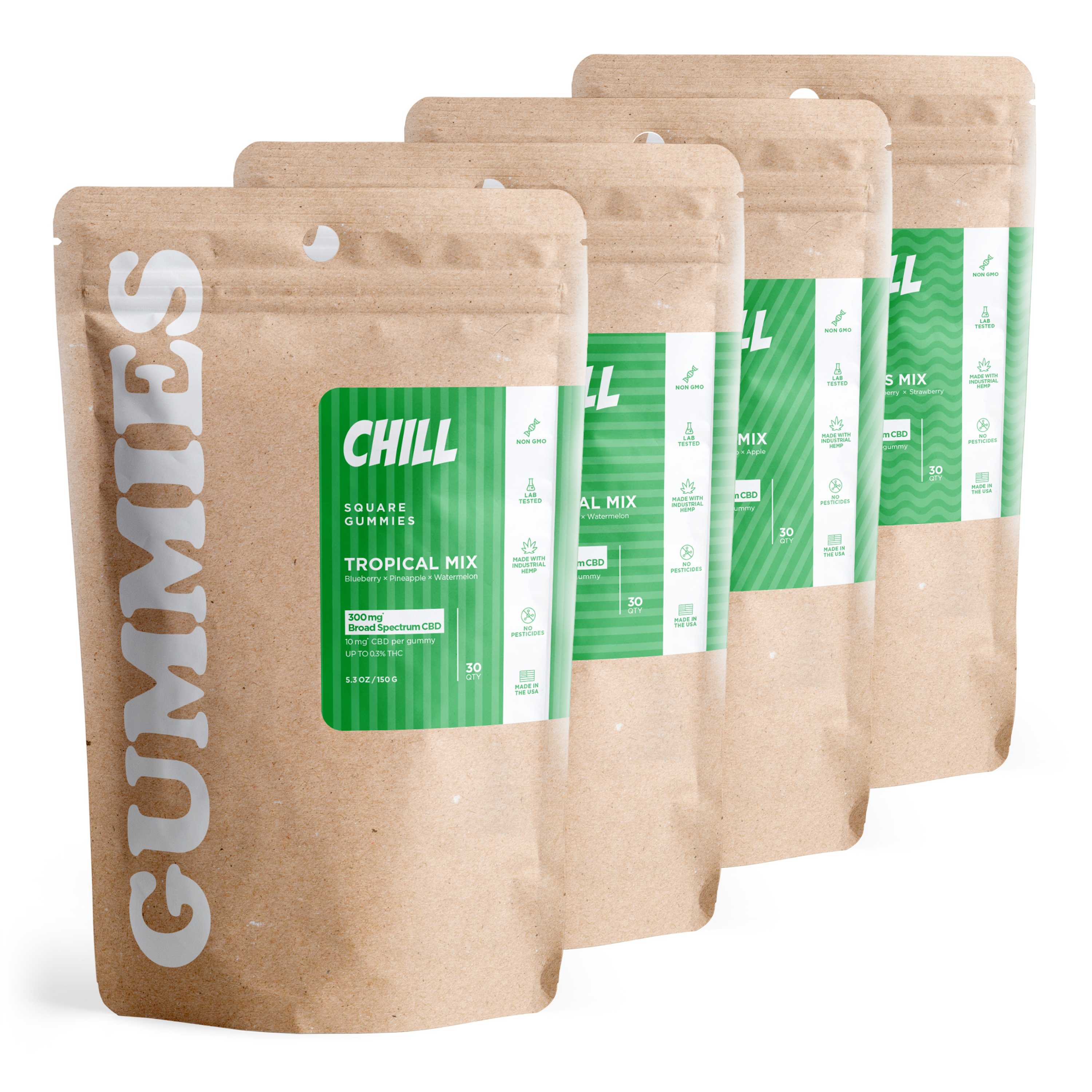 CBD Gummies Bundle - Broad Spectrum CBD - Chill