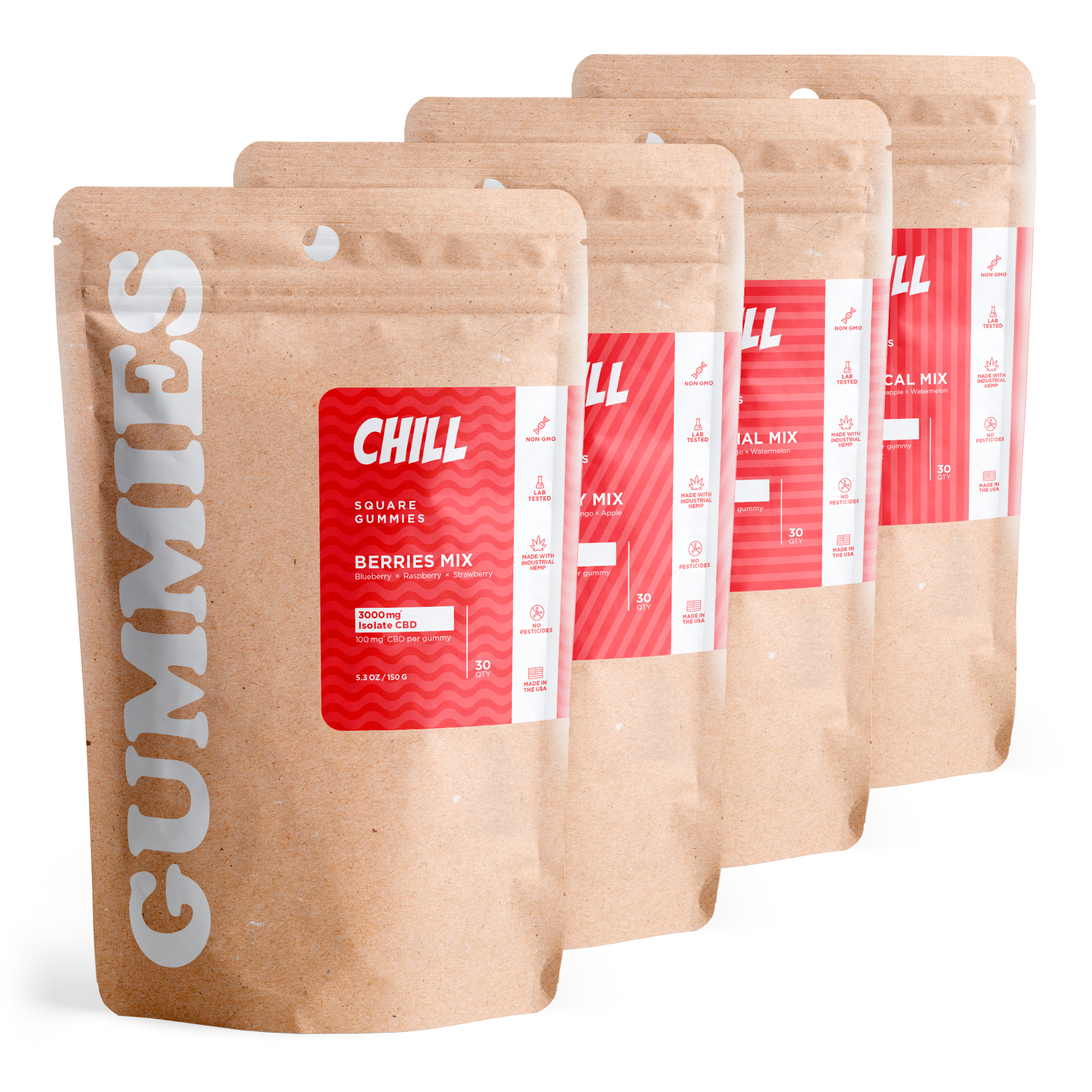 CBD Isolate Gummies Bundle - Chill