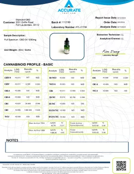 Full Spectrum CBD Oil - 1000mg - Diamond CBD