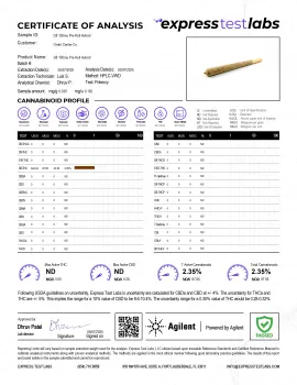 OG Kush Pre Roll - Delta 8 - 4000mg - Fresh