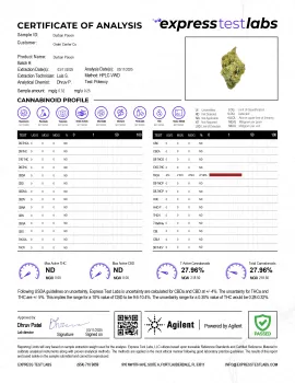 Durban Poison Flower - Sativa - THCA