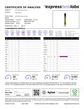 HHC Vape Cart - 1000mg - Indica