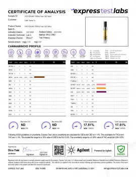 THCP, D8, HHC Vape Cart - 1000mg - Sativa