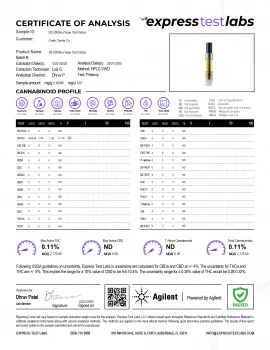 D9o Vape Cart - 2000mg - Girl Scout Cookies - Indica - 2ml - Blends by Fresh