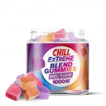 Double Pleasure Blend - 25mg - D9, Broad Spectrum CBD Gummies - Chill Extreme