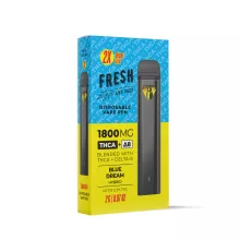 THCA, D8 Vape Pen - 1800mg - Blue Dream - Hybrid - 2ml - Fresh