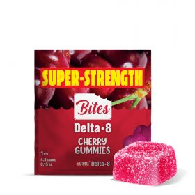 Delta 8 THC Gummy - 50mg - Cherry - Bites 