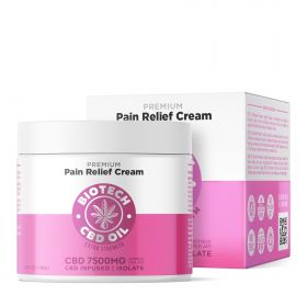 CBD Pain Relief Cream - 7,500mg - 4oz - Biotech CBD