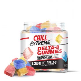 Delta 8 THC Gummies - 25mg - Tropical Mix - Chill Extreme