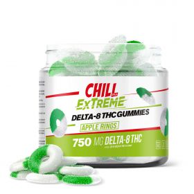 Chill Plus Extreme Delta-8 THC Gummies - Apple Rings - 750MG
