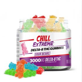 Chill Plus Extreme Delta-8 THC Gummies - Sour Bears - 3000MG