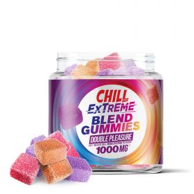Double Pleasure Blend - 25mg - D9, Broad Spectrum CBD Gummies - Chill Extreme