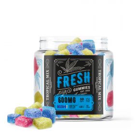 Fresh Delta-9 THC Gummies - Tropical Mix - 600MG