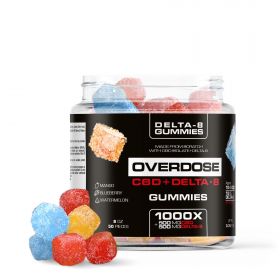 OVERDOSE CBD & Delta-8 THC Gummies - 1000X