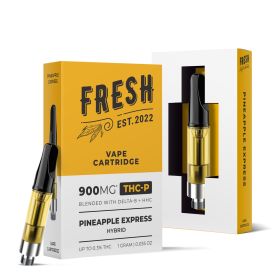 THCP, D8, HHC Vape Cart - 900mg - Pineapple Express - Hybrid - 1ml - Fresh