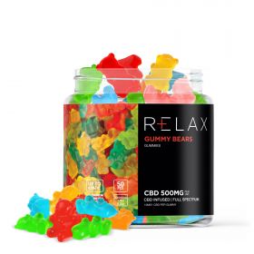 Relax Full Spectrum CBD Gummy Bears - 500MG