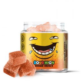 Sour Mango Gummies - Delta 8  - 500mg - Sour High