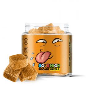 Sour Orange Gummies - Delta 9  - 300mg - Sour High