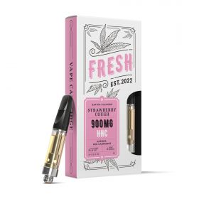 HHC Vape Cart - 900mg - Strawberry Cough - Sativa - 1ml - Fresh