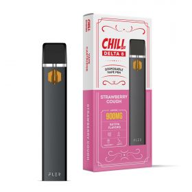 Delta 8 Vape Pen - 900mg - Strawberry Cough - Sativa - 1ml - Chill Plus