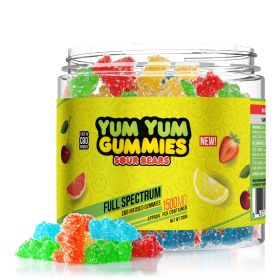 Yum Yum Gummies - CBD Full Spectrum Sour Bears - 1500mg