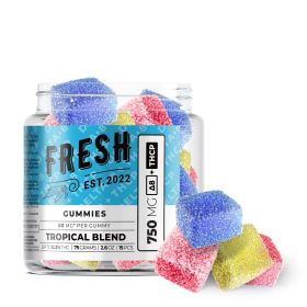 Tropical Blend Gummies - Delta 8, THCP Blend - 750MG - Fresh