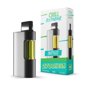 THCP, D8, HHC Vape Pen - 2700mg - Zkittlez - Indica - 2ml - Chill Extreme