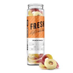Peach Rings Gummies - Delta-9, CBD Blend - 800MG - Fresh
