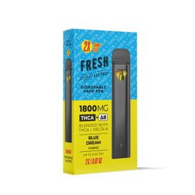 Blue Dream Vape Pen - THCA, D8 Blend - Disposable - 1800mg - Fresh