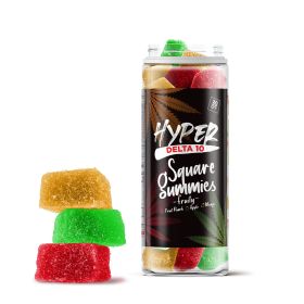 D10, D8 Gummies - 25mg - Fruity Mix - Hyper