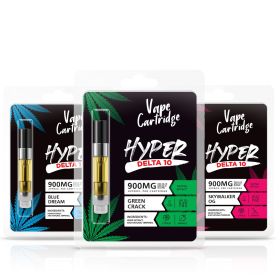 Delta-10 THC Cartridges 3 Pack Bundle - 900mg - Hyper