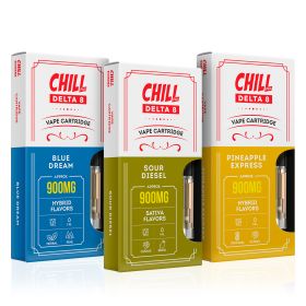 Delta-8 THC Cartridges 3 Pack Bundle - 900mg - Chill Plus
