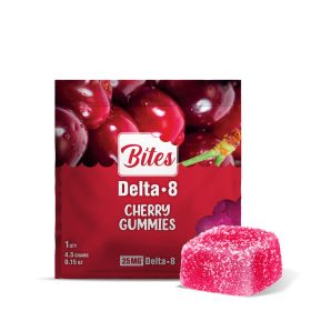 Delta 8 Gummies - 25mg - Cherry - Bites