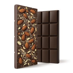 Delta 8 THC Dark Chocolate & Almond Bar - 1,200mg - Chill Plus