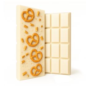 Delta 8 THC White Chocolate & Pretzels Bar - 1,200mg - Chill Plus