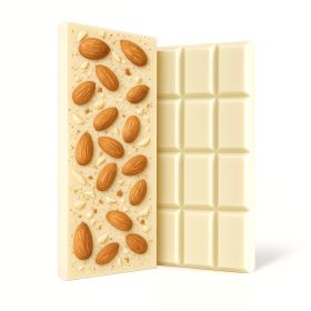 Delta 8 THC White Chocolate & Almonds Bar - 1,200mg - Chill Plus