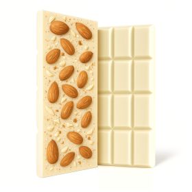 Delta 8 THC White Chocolate & Almonds Bar - 600mg - Chill Plus
