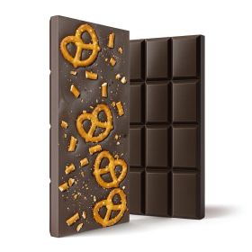 Delta 8 THC Dark Chocolate & Pretzels Bar - 600mg - Chill Plus