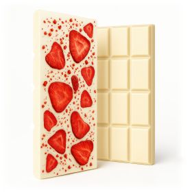 Delta 8 THC White Chocolate & Strawberries Bar - 600mg - Chill Plus