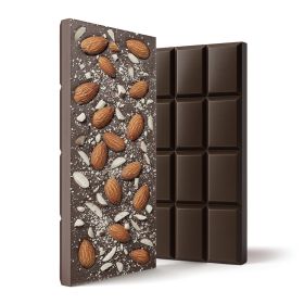 Delta 8 THC Dark Chocolate & Almond Bar - 600mg - Chill Plus