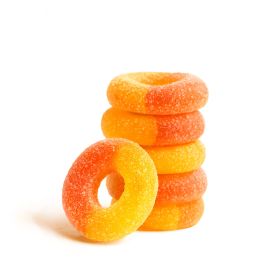Delta 8 Gummies - 100mg - Peach Sour Rings - Chill Extreme