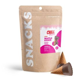 D8 & THCP Waffle Cones - 200mg - Strawberry Shortcake - Chill Plus