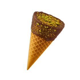 D8 & THCP Waffle Cones - 100mg - Pistachio & Kadaifi + Milk Chocolate - Chill Plus