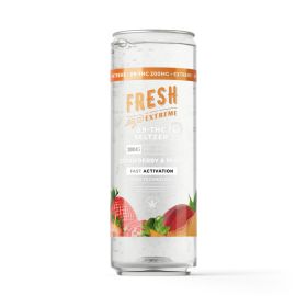 D9 Nano Strawberry & Peach THC Seltzer - 200mg - Fresh