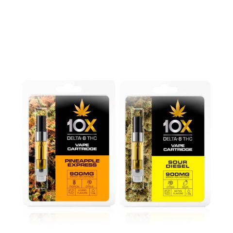 10X Delta-8 THC Carts - 2 Pack Bundle - Thumbnail