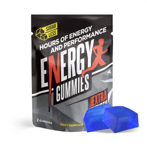 Energy Boost Supplement - Sugarless Energy Gummies - 2-Pack - 1