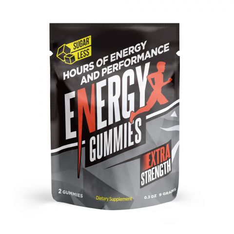 Energy Boost Supplement - Sugarless Energy Gummies - 2-Pack - 3